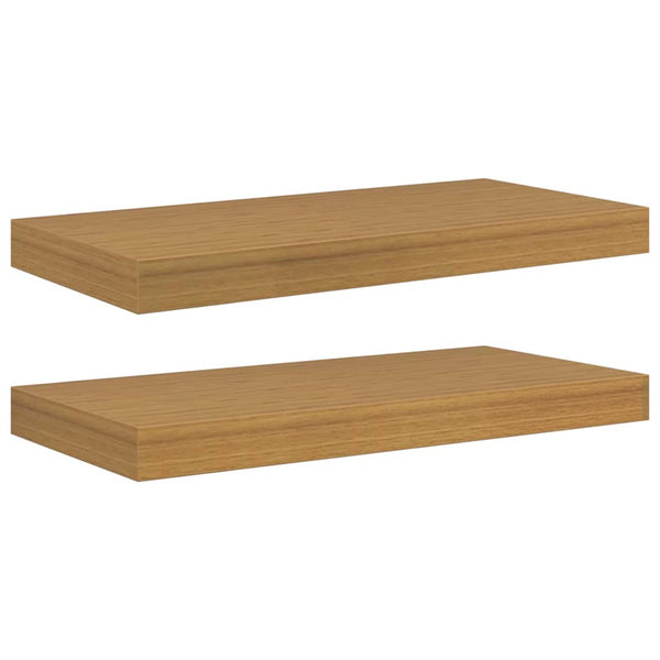 Wandregal Beige 50x23x4 cm, 2er Set