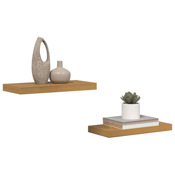 Wandregal Beige 50x23x4 cm, 2er Set