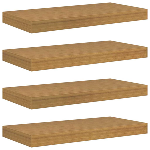Beige Wandregale, 4er Set