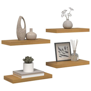 Beige Wandregale, 4er Set