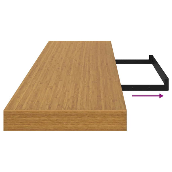 Beige Wandregal 120 cm