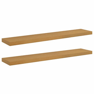 Beige Wandregal, 2er-Set, 120 cm
