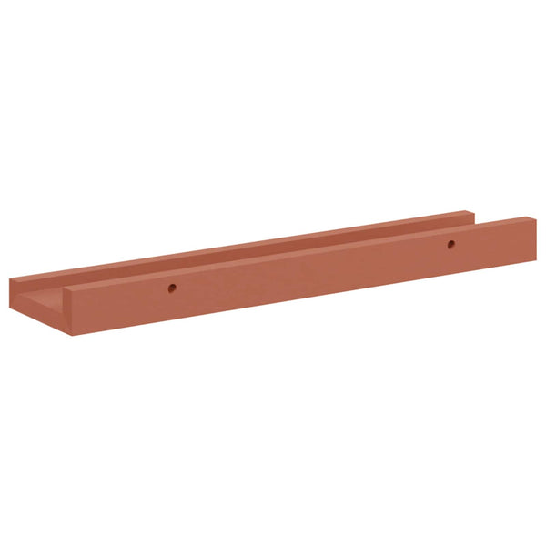 Rote Wandregale, 2er Set, 40 cm