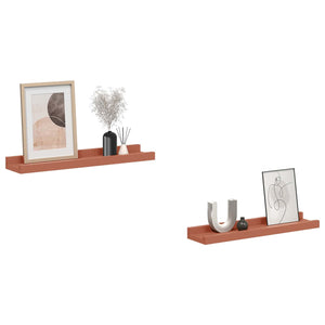 Rote Wandregale, 2er Set, 40 cm