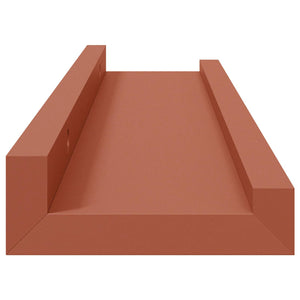 Rote Wandregale, 2er Set, 40 cm