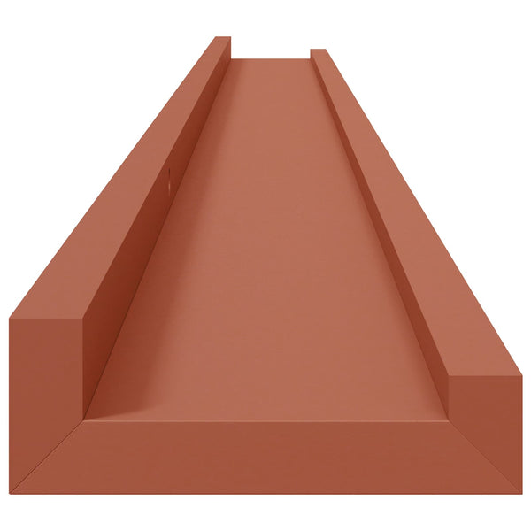 Rote Wandregale, 2er Set, 115 cm