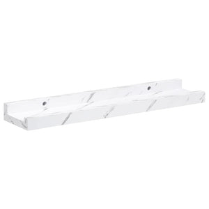 Wandregal Weiß Marmor Optik 2er Set