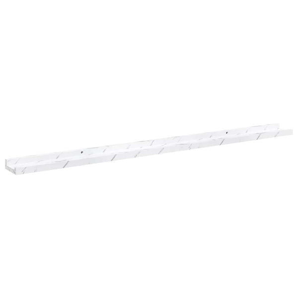 Wandregal 4er Set Weiß Marmor Optik