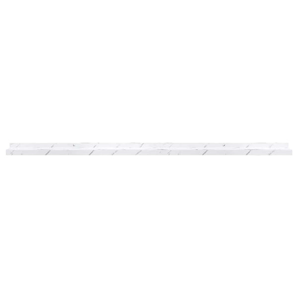 Wandregal 4er Set Weiß Marmor Optik