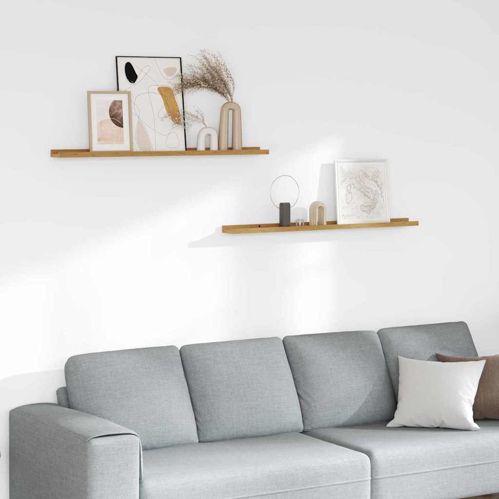 Beige Wandregal 2er Set, 100cm