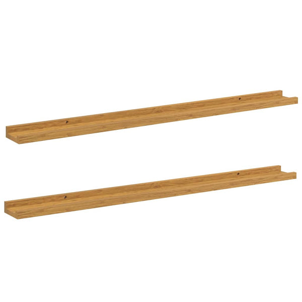Beige Wandregal 2er Set, 100cm