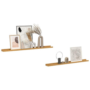 Beige Wandregal 2er Set, 100cm