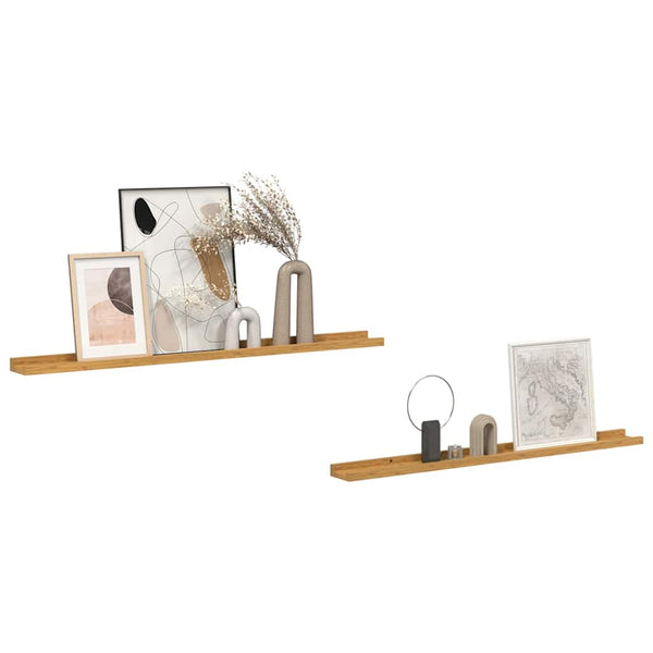 Beige Wandregal 2er Set, 100cm