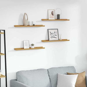 Beige Wandregale, 4er Set