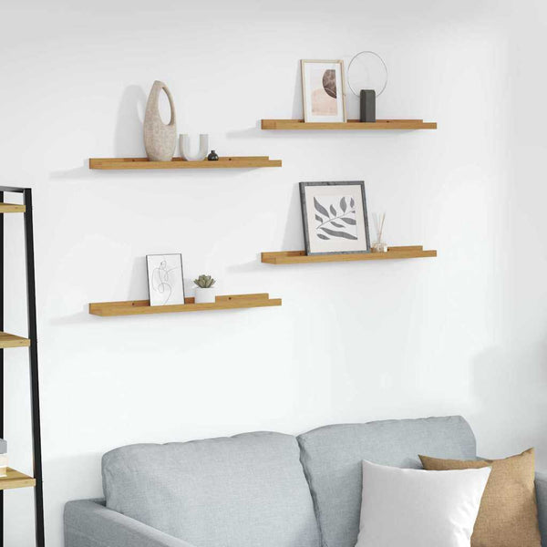 Beige Wandregale, 4er Set