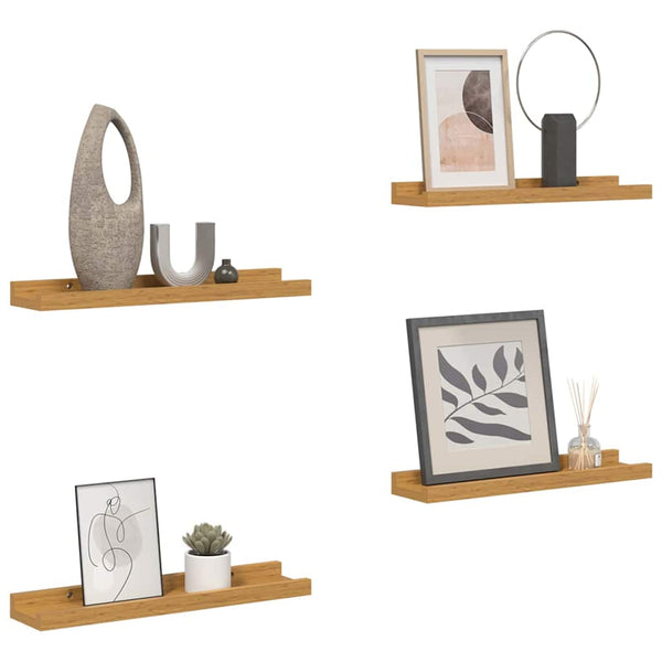 Beige Wandregale, 4er Set