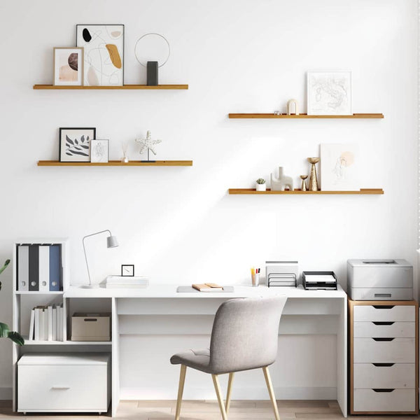 Beige Wandregal 4er Set, 100cm