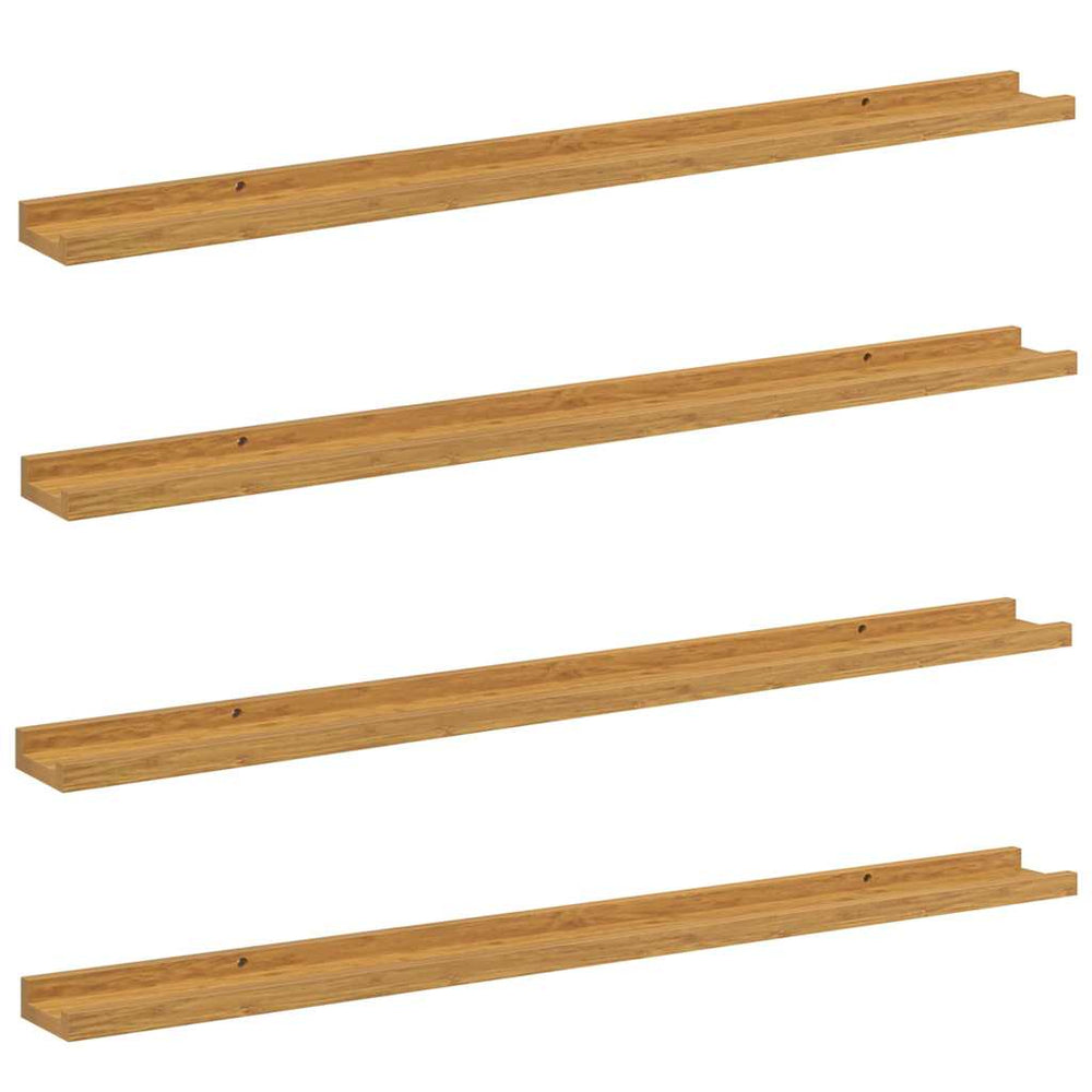 vidaXL Étagère murale avec tablettes 4 pcs Beige 100 x 9 x 3 cm Bois d'ingénierie