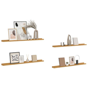Beige Wandregal 4er Set, 100cm