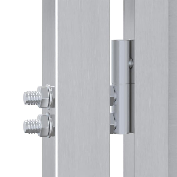 Edelstahl Gartentor mit Schloss 96x200cm