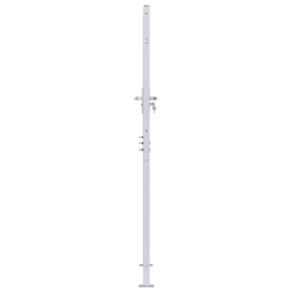 Edelstahl Gartentor mit Schloss 96x200cm