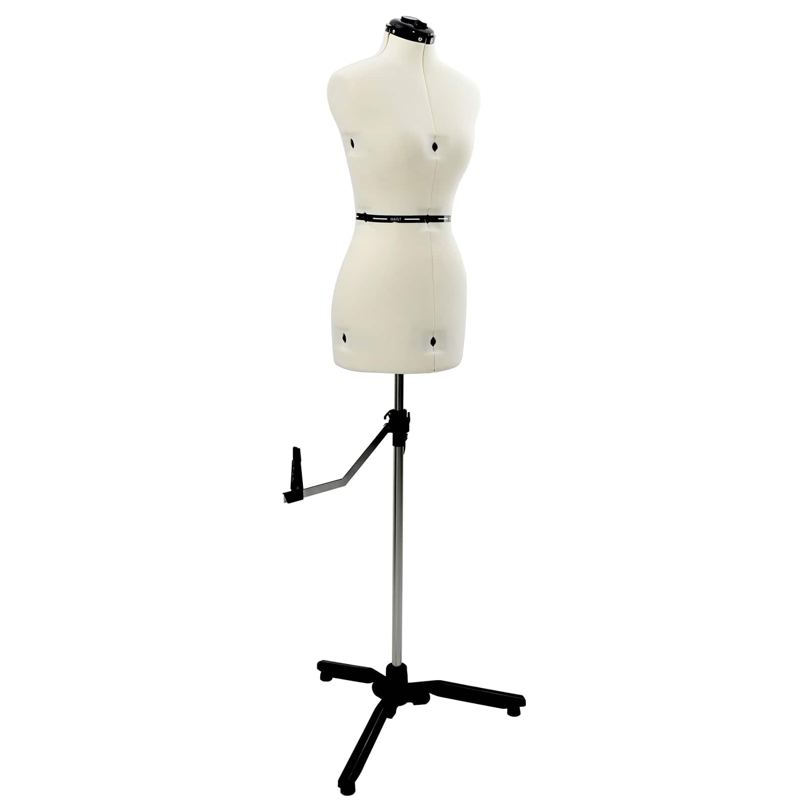 Verstellbare Schneiderpuppe Damen Creme S