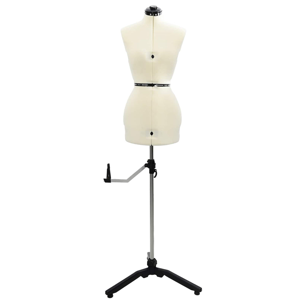 Verstellbare Schneiderpuppe Damen Creme S