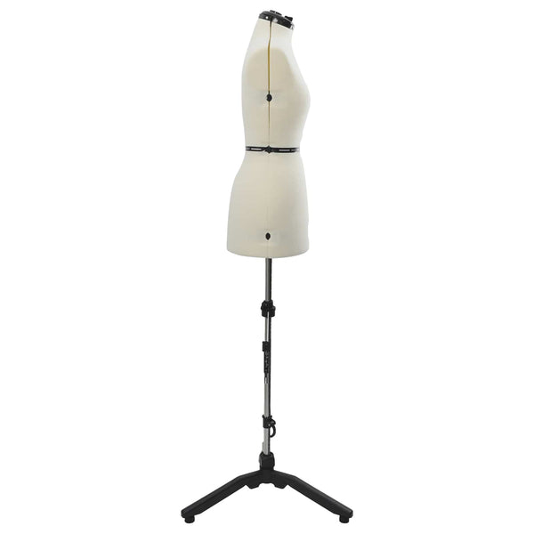 Verstellbare Schneiderpuppe Damen Creme S