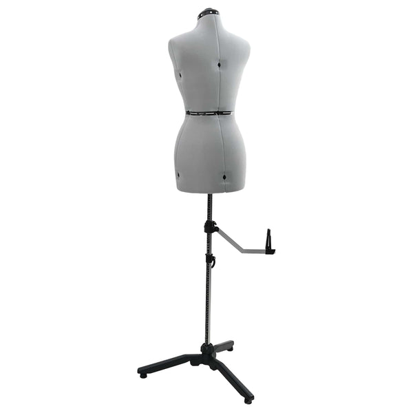 Verstellbare Schneiderpuppe Damen Grau S