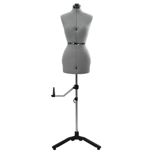 Verstellbare Schneiderpuppe Damen Grau S