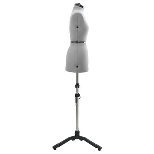 Verstellbare Schneiderpuppe Damen Grau S