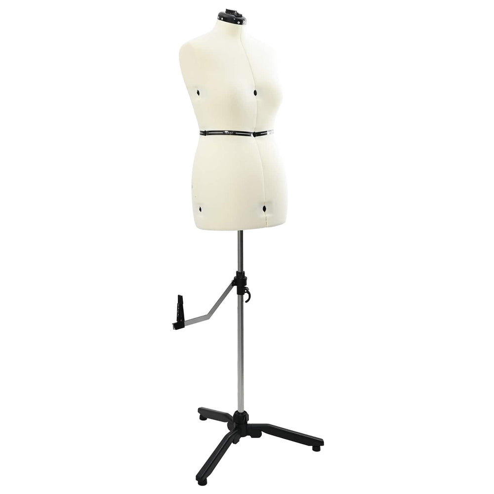 Verstellbare Schneiderpuppe Damen Creme M