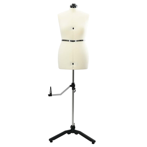 Verstellbare Schneiderpuppe Damen Creme M