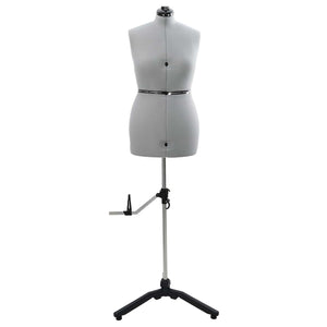 Verstellbare Schneiderpuppe Damen Grau M