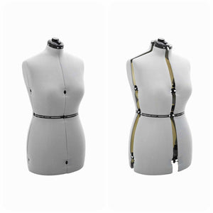 Verstellbare Schneiderpuppe Damen Grau M