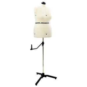 Verstellbare Schneiderpuppe Damen Creme L