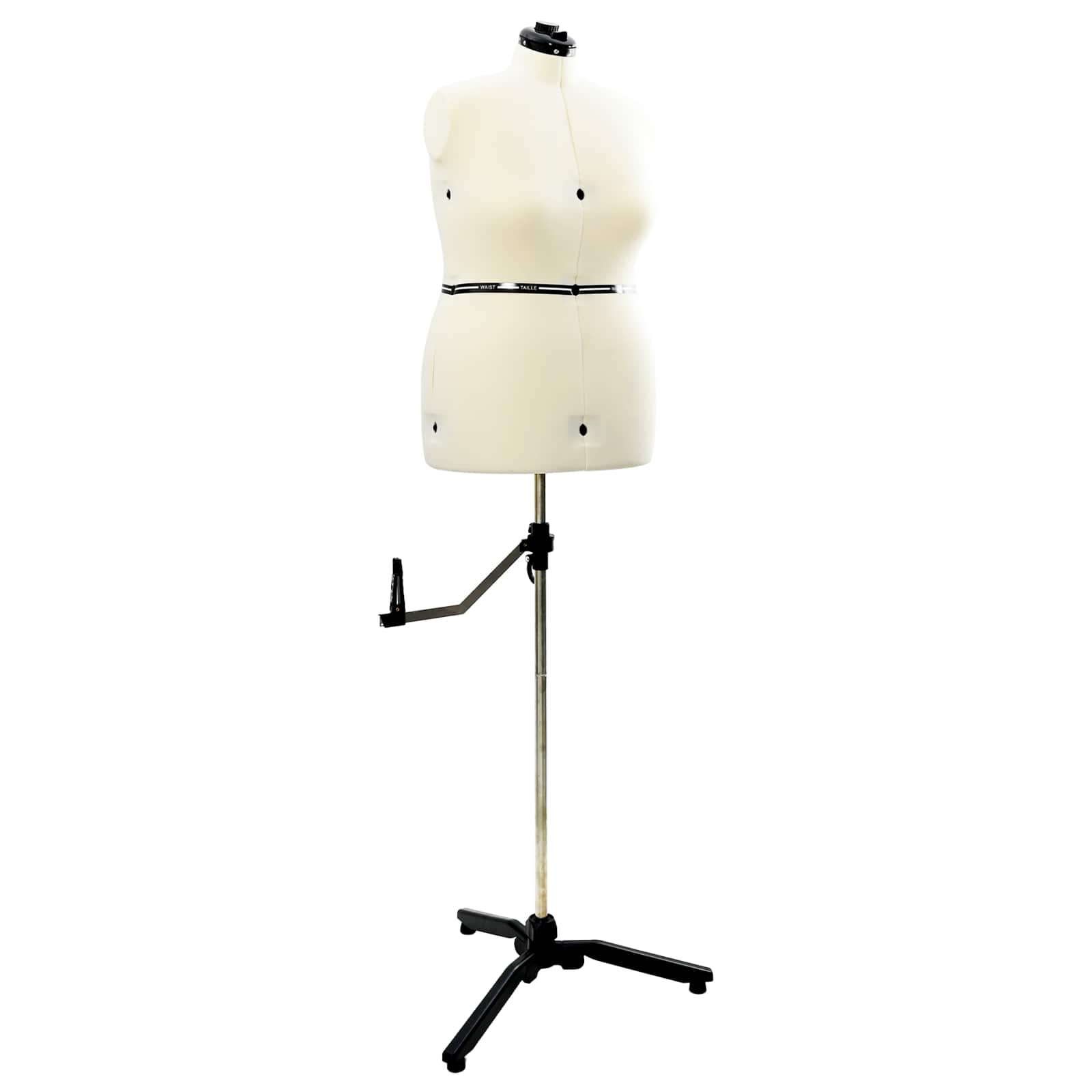 Verstellbare Schneiderpuppe Damen Creme L