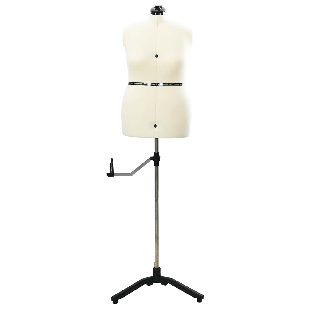 Verstellbare Schneiderpuppe Damen Creme L