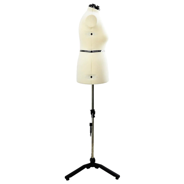 Verstellbare Schneiderpuppe Damen Creme L