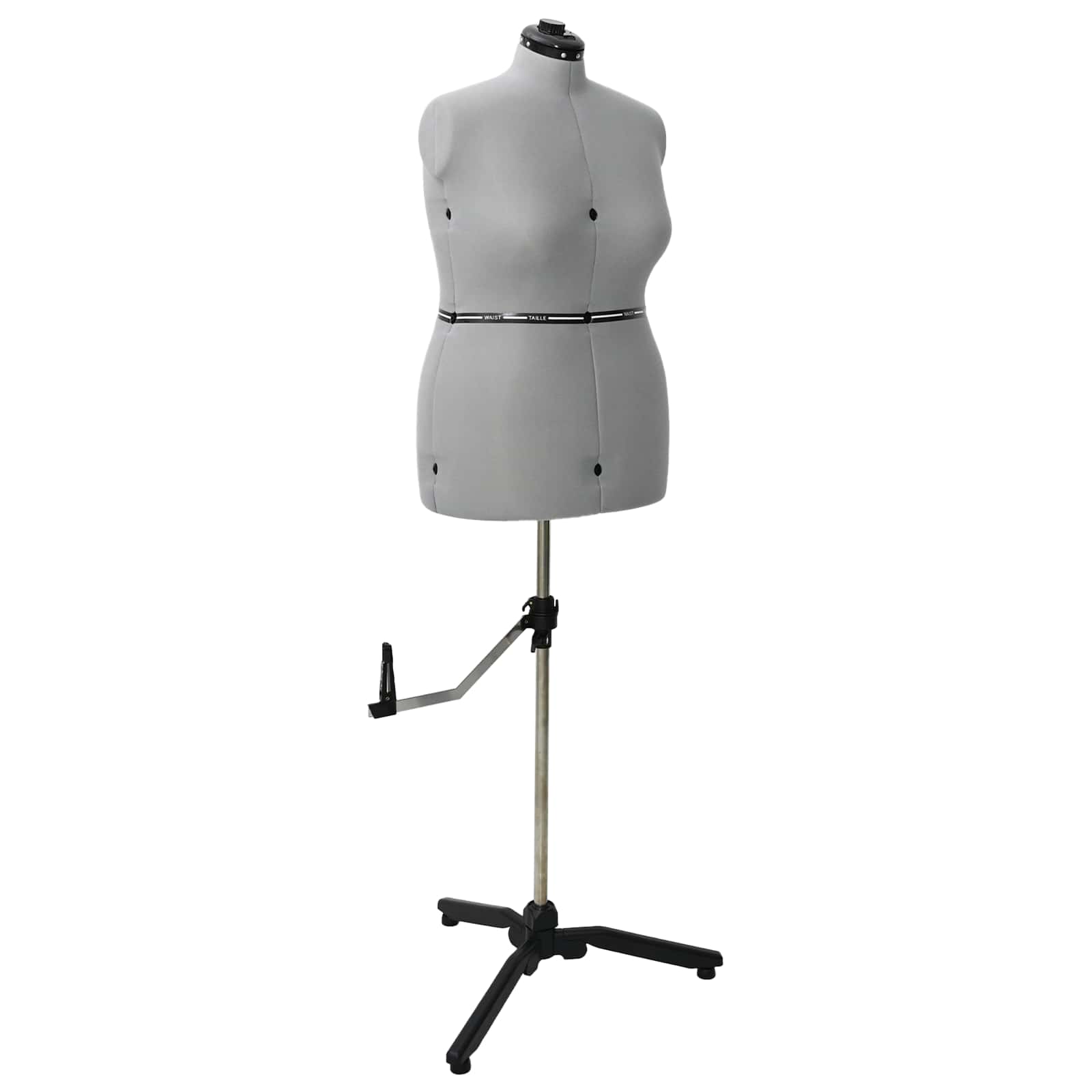 Verstellbare Schneiderpuppe Damen Grau L