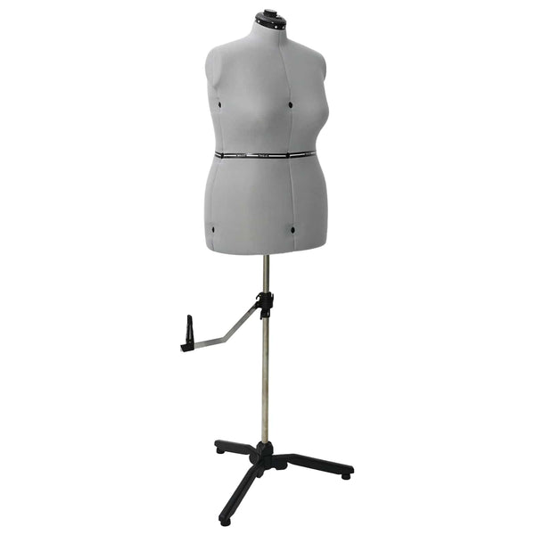 Verstellbare Schneiderpuppe Damen Grau L