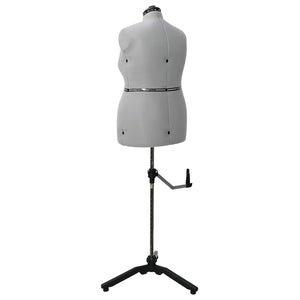 Verstellbare Schneiderpuppe Damen Grau L