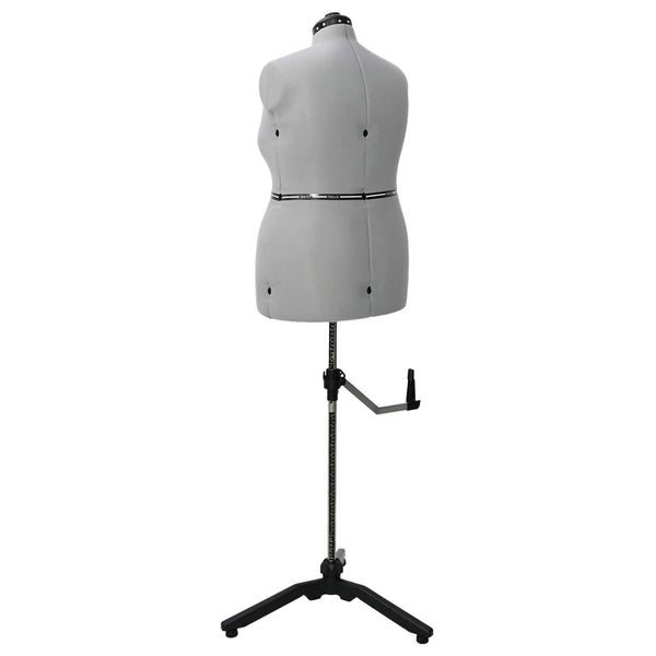 Verstellbare Schneiderpuppe Damen Grau L