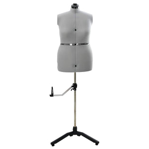 Verstellbare Schneiderpuppe Damen Grau L