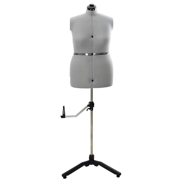 Verstellbare Schneiderpuppe Damen Grau L