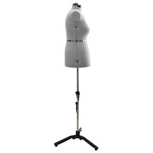 Verstellbare Schneiderpuppe Damen Grau L