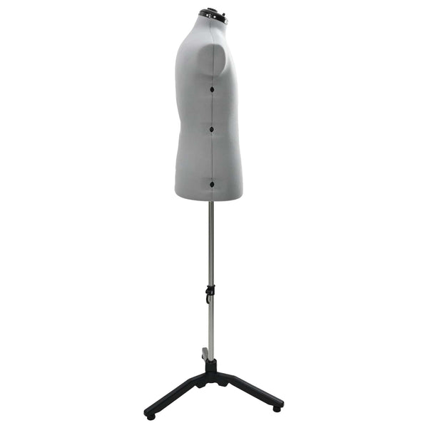 Verstellbare Schneiderpuppe Grau, 37,5-45,5 Zoll
