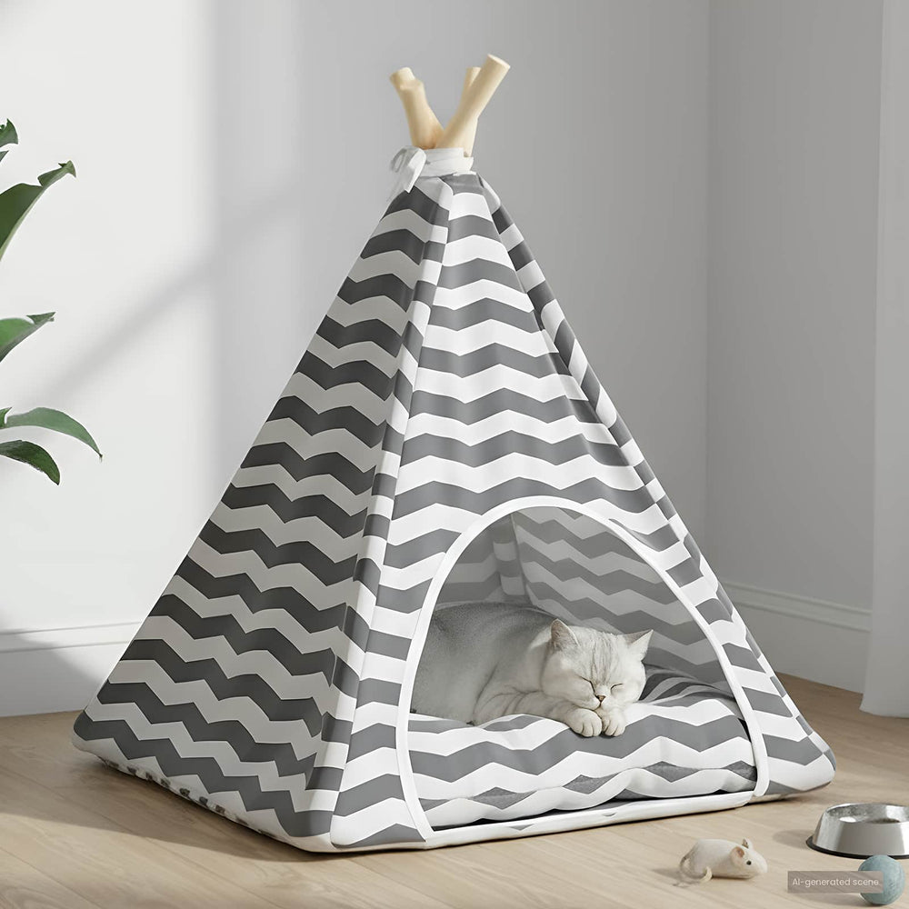 Haustier Tipi Zelt mit Kissen
