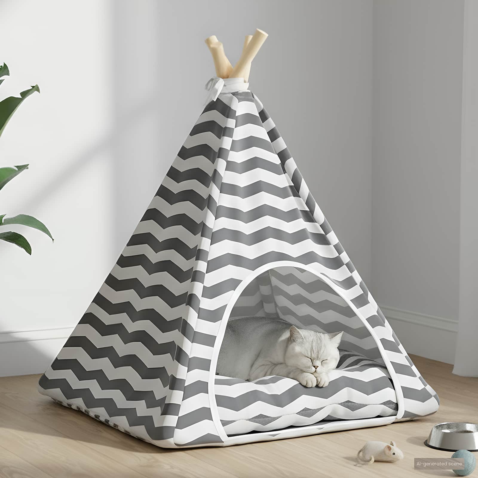 Haustier Tipi Zelt mit Kissen