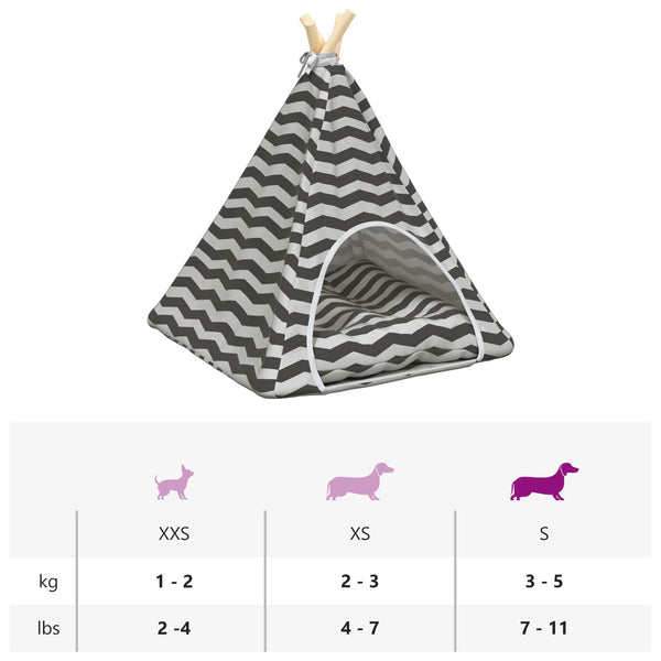 Haustier Tipi Zelt mit Kissen